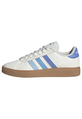 adidas Damen Grand Court TD Lifestyle Court Casual Shoes, core White/Clear sky/GUM10, 40 EU