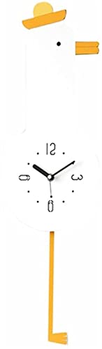 XXXXW Modern Minimalist Vintage Wall Clock - Silent, Solar Powered, Wood Frame - Living Room, Home Office