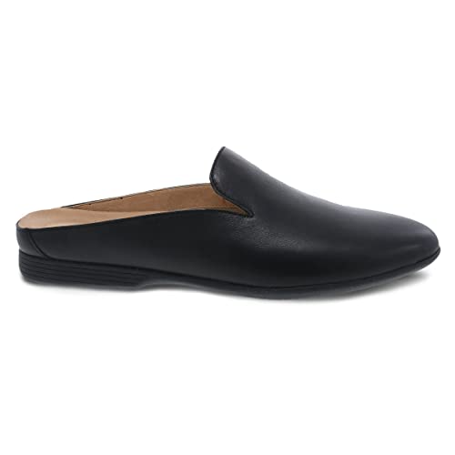 Dansko Lexie Slip-On Mules For Women – Comfortable Flat Shoes With Arch Support – Versatile Casual To Dressy Footwear – Lightweight Rubber Outsole Black Nappa 9.5-10 M Us #TOP6