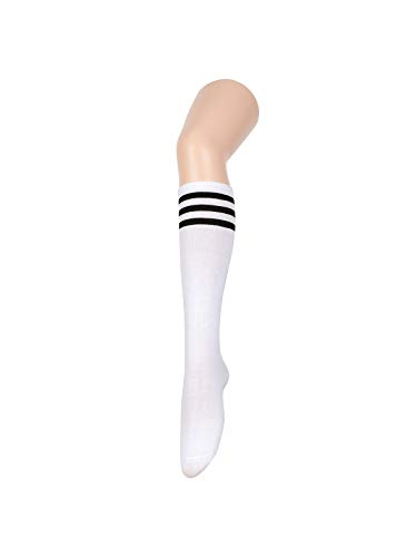 Image of Century Star Knee High Socks for Women Long Tube Socks with Stripes | Soft, Skin Friendly And Stretchy, Vibrant Colors Perfect For Daily Wear, Sports, Halloween And Christmas