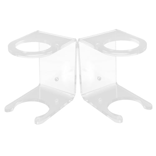 INOOMP 2pcs Wall Mount Baseball Bat Holder Display Stand Elegant Design for Organized Baseball Collectibles Quick Installation Space Saving for Home Decor