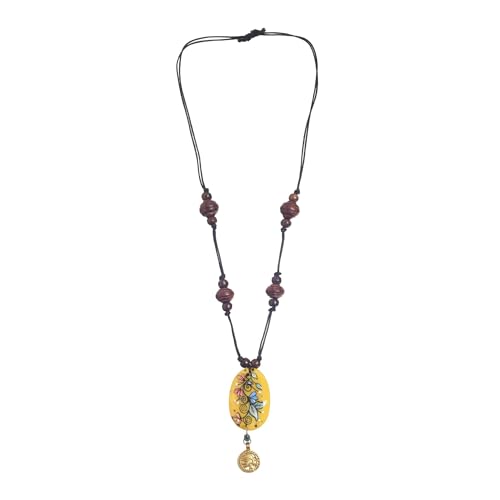 Image of AAKRITI ART CREATIONS Boho Tribal Handcrafted Ethnic Necklace Collection | Mandala, Dreamcatcher, Sunburst & Moonstone Designs | Artisan Collar, Lariat & Pendant Statement Jewelry for Women