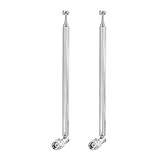 Bingfu 6-Section SMA Male Telescopic Antenna (2-Pack) Compatible with RTL-SDR Blog V3 Dongles HackRF One SDR Nooelec RTL-SDR v5 Radio Communication Antenna Replacement
