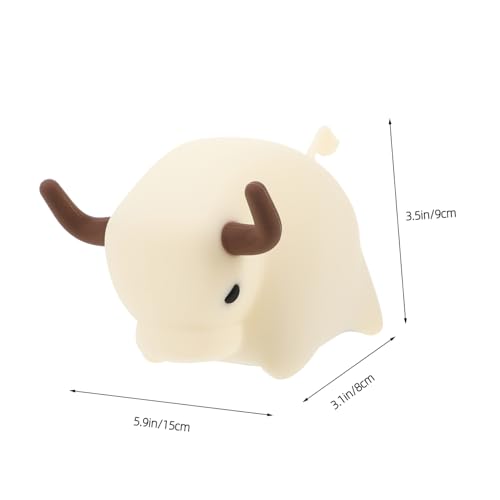 Lámpara de mesa Garneck USB recargable en forma de vaca miniatura 2