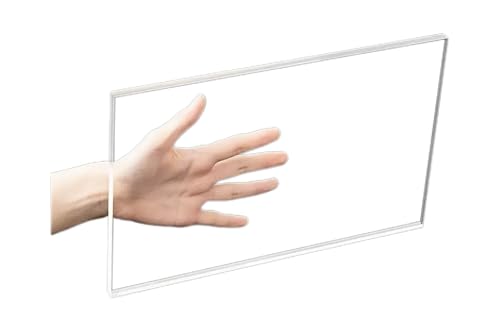 透明アクリル板 厚さ2mm/3mm/4mm/5mm/6mm プラスチック板 1枚セット 大きい 高透明アクリルボード(さまざまなサイズをご用意) 保護フィルム付き 明るいプレキシガラス板 DIY装飾、教育などに適しています (200*300MM,厚さ3mm