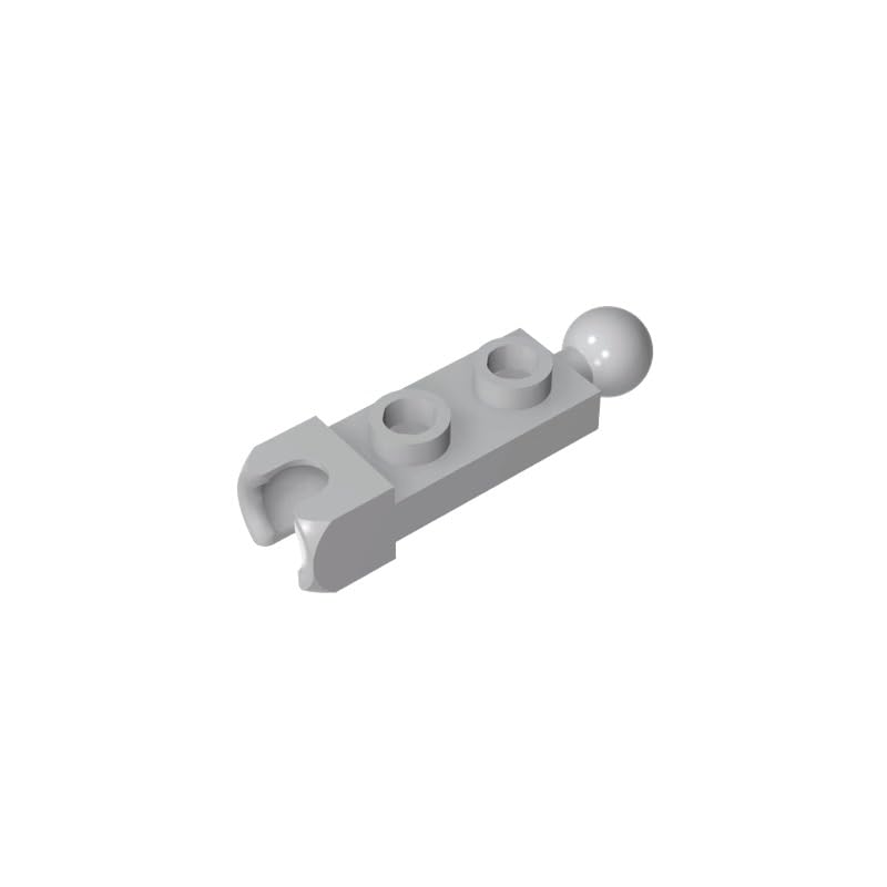 Gobricks Hinge Plate Plate Special 1x2 with 5.9mm End Cup and Towball 14419 GDS-904 50Pieces Compatible with Lego Classic Bulk Toy MOC Color:Light Bluish Gray — image 1