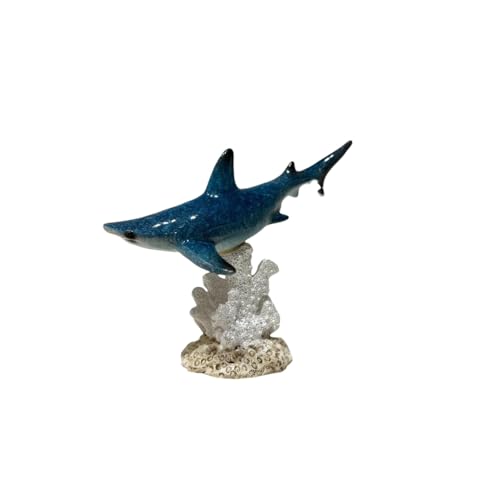 Image of AUGEN Polyresin Two Shark Statue Showpiece for Home Decor Decoration and Gifting (Set of 2)(1767F712, 10.5cm)