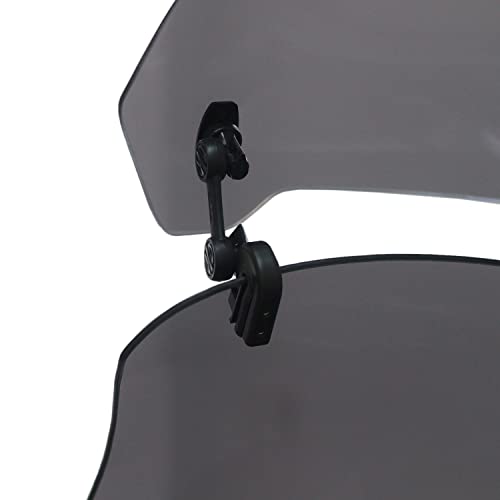 GP Kompozit Universal Windshield Extension Adjustable Clip Windscreen Spoiler Deflector Clear - Image 5