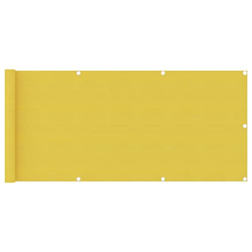 Bussandri Exclusive - Balkon-Sichtschutz Gelb 75x500 cm HDPE