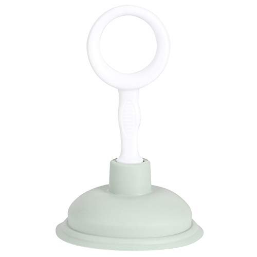 2 unidades de limpiador de tuberías de succión manual, herramienta para desatascar cañerías con fuerte succión, material PP y PE, fácil de usar y limpiar (verde) miniatura 1