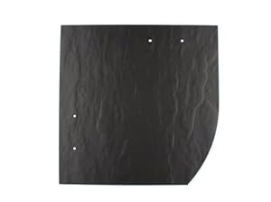 Glinmet Naturschiefer 20x20 Rechts Schwarz - 10 Stück