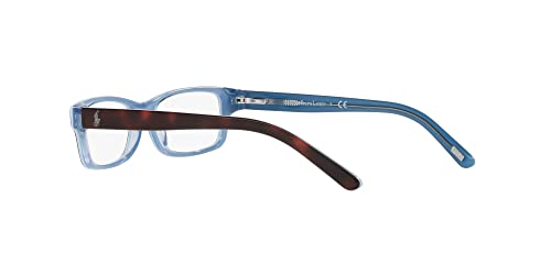 Polo Ralph Lauren Unisex Adult Pp8036 Rectangular Prescription Eyewear Frames, Matte Black With Shiny Black On Red/Demo Lens, 46 Mm #TOP27