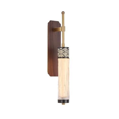 Cuivre + acier inoxydable + abat-jour en verre cristal LED chaleureux