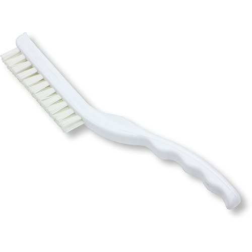 Image of SPARTA Detail Brush Grout Brush, Crevice Brush with Hanging Hole for Bathroom, Kitchens, Countertop, Plastic, 9 Inches, White, (Pack of 6)