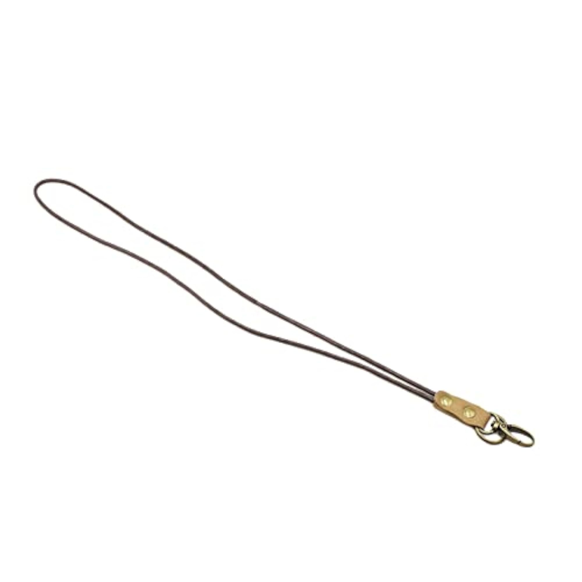 Men's Strong Metal Clip Leather Lanyard Strap for Keys