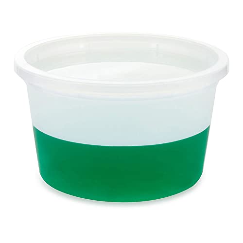 Image of Globe Scientific 271008 Multi-Purpose Container with Separate Snap Lid, 3.80 inch Diameter, 2.23 inch Height, HDPE, Short Style, 8oz (240mL), Natural, Pack of 100