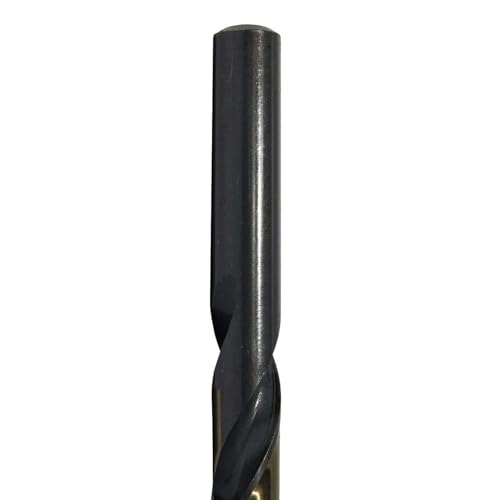 Drill America #10 High Speed Steel Black & Gold KFD Split Point Drill Bit (Pack of 12), KFD Series