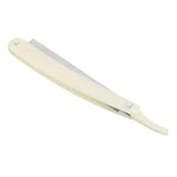 Rasoio Manuale da Barba Vintage in Metallo Bianco, 1 Pezzo
