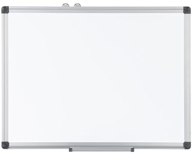 Pizarra blanca Albyco de 30 x 45 cm - incluye kit de inicio - rotuladores - imanes y borrador - Borrable en seco.v