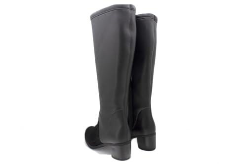 Botte en daim élastique noire PieSanto solution mollets exigeants 2XL