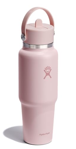 Hydro Flask Travel Water Bottle - Insulated Stainless Steel - Wide Straw Lid, Non Spill, Leakproof in 32 Oz Trillium Pink - image 2