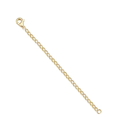 Image of 14K Gold Durable 1.5 inch /2 inch /3 inch Chain Extender, Yellow /White /Rose Gold Removable Necklace Chain Extension with Sturdy Lobster Clasp, Adjustable Extender Chain for Necklace Anklet Bracelet