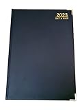 BUENA CALIDAD A4 DIARY - Papel grueso de calidad para que la tinta no sangre, duradera y resistente con la cubierta de cuero PU, por lo que permanecerá en excelentes condiciones. Le ayuda a concentrarse con horarios semanales, direcciones, calendario y citas.