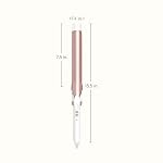 Conair Double Ceramic 1 ¼-Inch Long Barrel Curling Iron, 1¼-Inch Barrel Creates Loose Curls, Hair Curler for Use on Medium & Long Hair, White/Rose Gold - Image 4