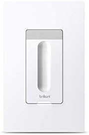 Brilliant Smart Dimmer Switch (White) — Compatible with Alexa, Google Assistant, Apple HomeKit, Hue, LIFX, SmartThings, TP-Link, Wemo and More