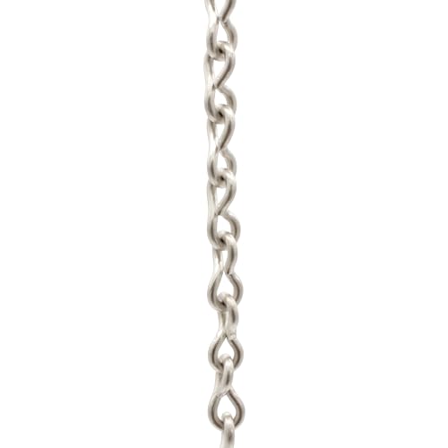 Image of RCH Hardware CH-20-SN-3 Brass Chandelier Chain, Satin Nickel (3 Feet)