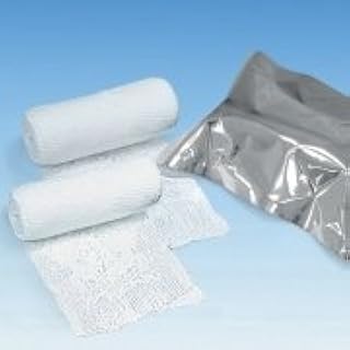 Zinc cola compresa ratiomed, 8 cm x 7 m, color blanco, individualmente empaquetado (10 unidades.)