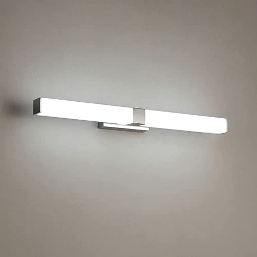 Éclairage armoire à miroir LED luxe en acier inoxydable et acrylique