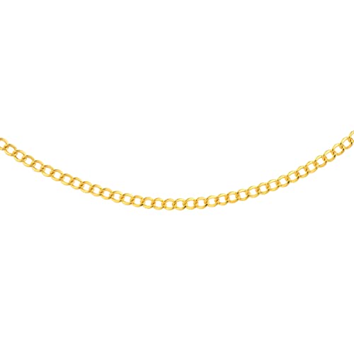 14K Yellow Gold 2Mm Cuban Curb Choker Adjustable Dainty Chain Necklace, 13" To 17" #TOP2