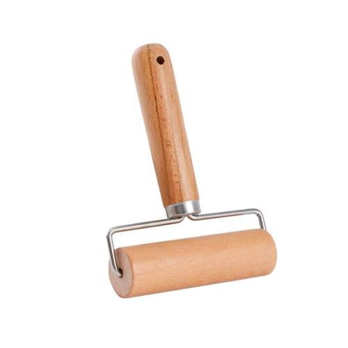 6.10×4.33 Inches Small Rolling Pin with Smooth Wooden Handle,Medium Non-Stick Wooden Rolling Pin,Mini Dough Roller,Baking Tool for Kitchen,Suitable for Dough Pastas Pizza Desserts and Dumpling Skins