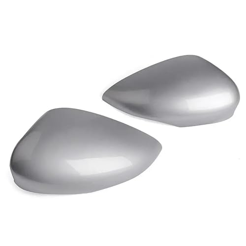 SAVHE Tapa de la cubierta del espejo retrovisor lateral izquierdo/derecho del coche plateado compatible con Frd Fiesta MK7 2008-2017(Pair)