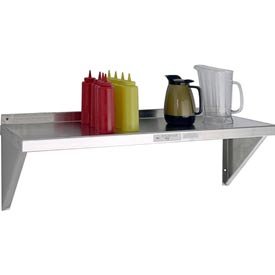 Aluminum Solid Wall Shelf, 12