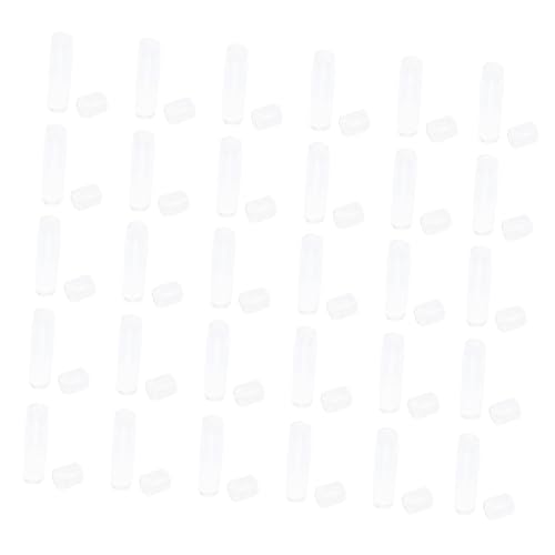 jojofuny Tubos Vacíos de Lápiz Labial 5g, 50 Unidades Transparentes de Plástico, Contenedores Portátiles para Brillo y Bálsamo Labial, Herramienta para Hacer Pintalabios Diy, Envases