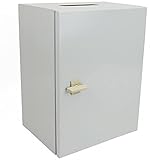 BeMatik - Caja de distribución eléctrica metálica con protección IP65 para fijación a Pared 400x300x250mm