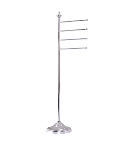 Flash Deals - 40% OFF Allied Brass TS-4L-PC Floor 4 Pivoting Swing Arm Holder Towel Stand, Polished Chrome One-Day Sale: Up to 40% Off Allied Brass TS-4L-PC Floor 4 Pivoting Swing Arm Holder Towel Stand, Polished Chrome
