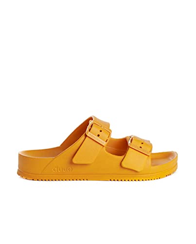 Sandalia plana block color en mango