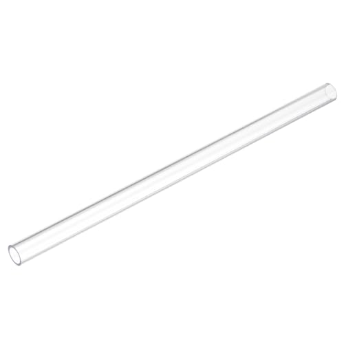 Image of uxcell Clear Rigid Tubing 12mm(1 /2 inch) ID x 16mm(5 /8 inch) OD x 1Ft(305mm) Length Round Plastic Polycarbonate Tube