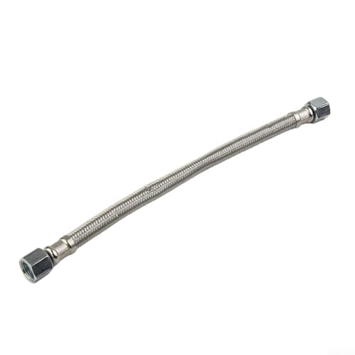 280 mm Kompressor für Überbrückungsschlauch, Edelstahl, flexibler Luftkompressorschlauch, Verbindungsrohr, beide Seiten Armaturen drehen sich frei