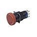 16MM Emergency Stop Switch, Red and Black, Industrial Push Button, 3-Pin/6-Pin Configuration, Large Head Design, CB16-11ZS Model (CB16-22ZS)