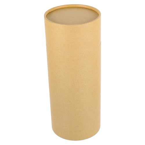 SEWACC Urne Funéraire en Papier Kraft Naturel 10x26 Cm pour Cendres D’Animaux de Compagnie, Boîte à Cendres pour Chat et Chien, Tube de Dispersion Pratique pour Souvenirs Commémoratifs