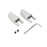 Passend für Mustang V6 V8 GT NLAVW Kompatibel mit Ford Mustang V6 V8 GT 2005–2014, Billet-Sitz-Entriegelungshebel, Befestigungshebel, Hebel, Werkzeug, Roush, Steeda, Shelby Saleen (Color : Silver)