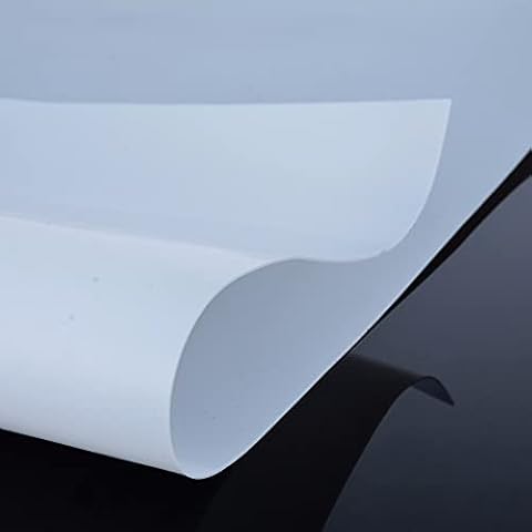Aurorad 0.1mm 0.2mm 0.25mm 0.3mm White PTFE Film High Strength Temperature PTFE Sheet Strip PTFE Film Foil Thin Sheet (Size : 0.2X300X1000MM) Cover