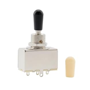 Fits electric guitar Made of metal alloy, 3 position Sealed box style switch With nut and washers Package included: 1 Pc Guitar Switch