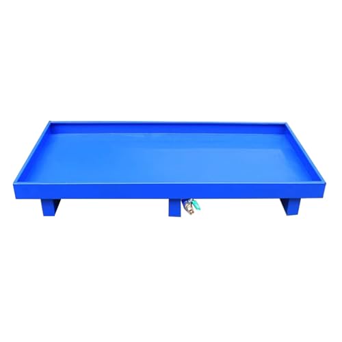 Industrial Modular Spill Containment Platform - Durable Anti-Slip Oil Drum Pallet with High Load Capacity and Mobility 1pc(Blue-a,49.2x25.6x5.9in)