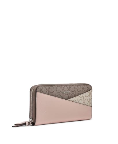 Image of Calvin Klein Women's Key Item Saffiano Continental Zip Around Wallet With Wristlet Strap