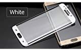 Full Cover Tempered Glass Screen Protector PET Electroplating Protective Film 9H 2.5D Arc 0.26mm Six Color For Samsung Galaxy S6 Edge Plus (white)